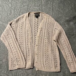 Eddie Bauer Beige Handknit Sweater